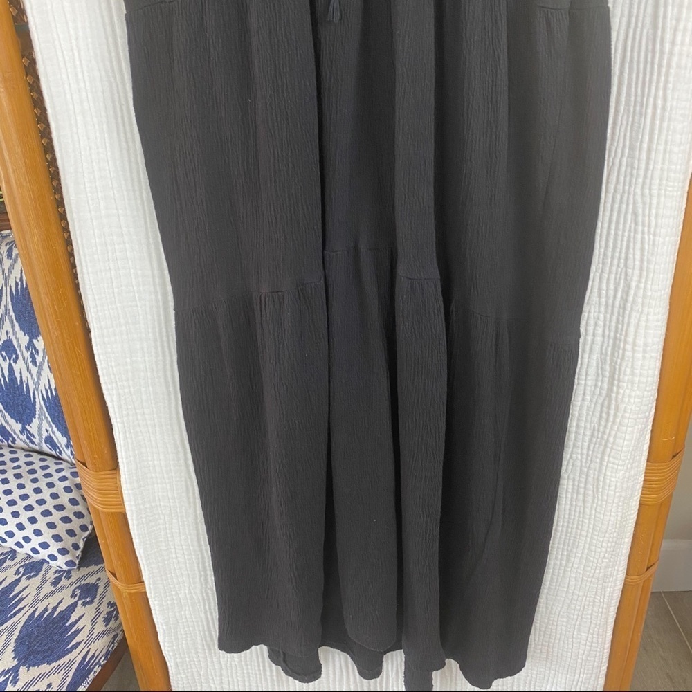 SANCTUARY DELPHINA TIERED BLACK MAXI DRESS - Picture 10 of 15